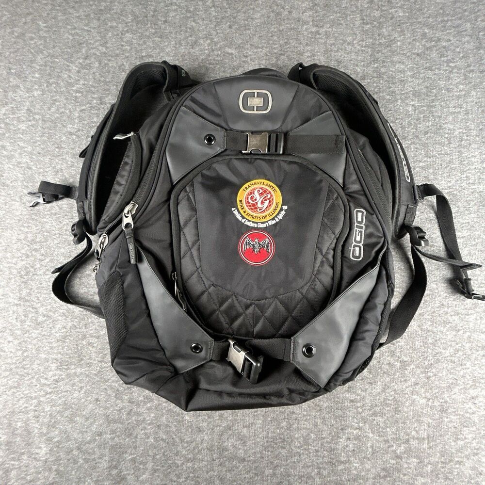 OGIO Squadron RSS Backpack Laptop Travel School Bag Black 30 L Bacardi Rum Patch